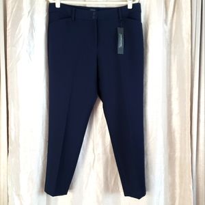 NWT Talbots navy blue Hampshire trousers pants Womens 14 Petite